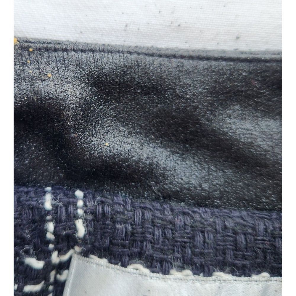 Nine & Company Womens Size 10 Casual Zippered Blazer Blue Plaid Lined Vintage - Picture 7 of 7